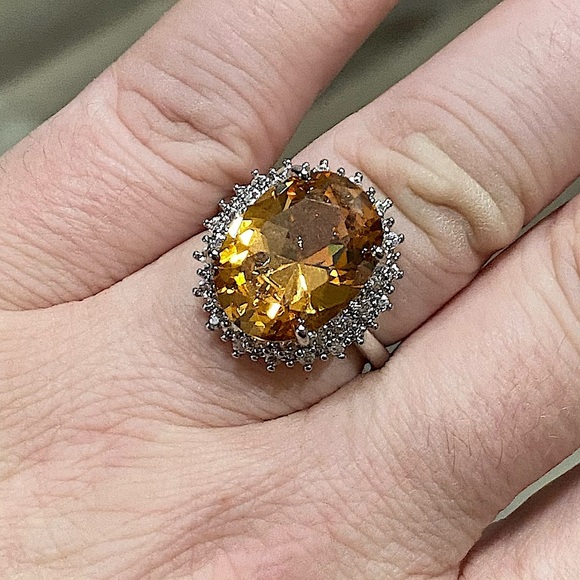 MORGANITE RING STERLING SILVER RING - Picture 7 of 9